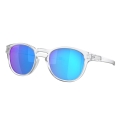 Oakley Latch Sunglasses Polarised (Lens Colour: Prizm Sapphire Polarised) Transparent Matte - 1 Pair of Glasses
